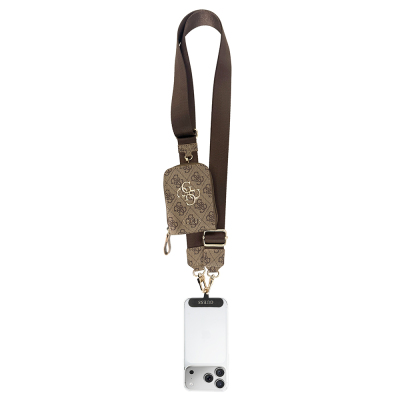 Guess Orjinal Lisanslı 4G Desenli Büyük Metal Logolu Omuz Askılı Purse El Çantası - 1