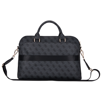 Guess Orjinal Lisanslı 4G Desenli Üçgen Logolu Omuz Askılı 15 inç Laptop Çantası - 10