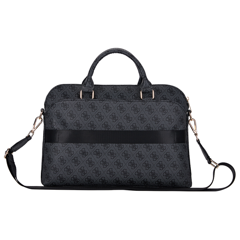 Guess Orjinal Lisanslı 4G Desenli Üçgen Logolu Omuz Askılı 15 inç Laptop Çantası - 10