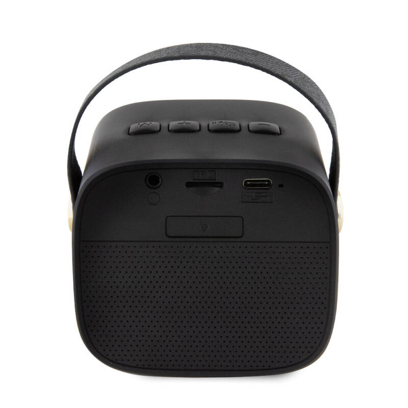 Guess Orjinal Lisanslı Askılı PU Deri Yazı Logolu 5W Bluetooth Speaker - 3