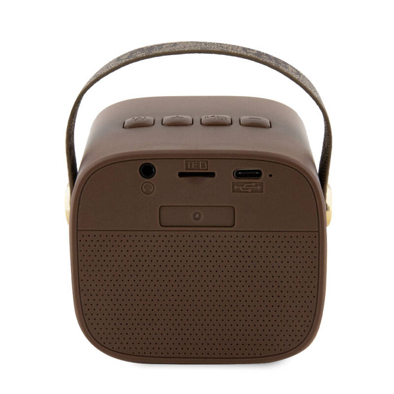 Guess Orjinal Lisanslı Askılı PU Deri Yazı Logolu 5W Bluetooth Speaker - 7