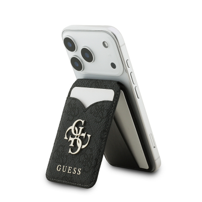 Guess Orjinal Lisanslı Aynalı Metal Büyük 4G Logolu Standlı Magnetik Kartlık - 1