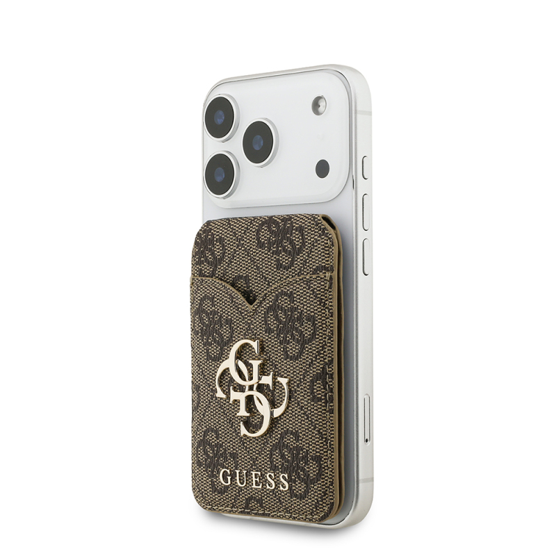Guess Orjinal Lisanslı Aynalı Metal Büyük 4G Logolu Standlı Magnetik Kartlık - 17