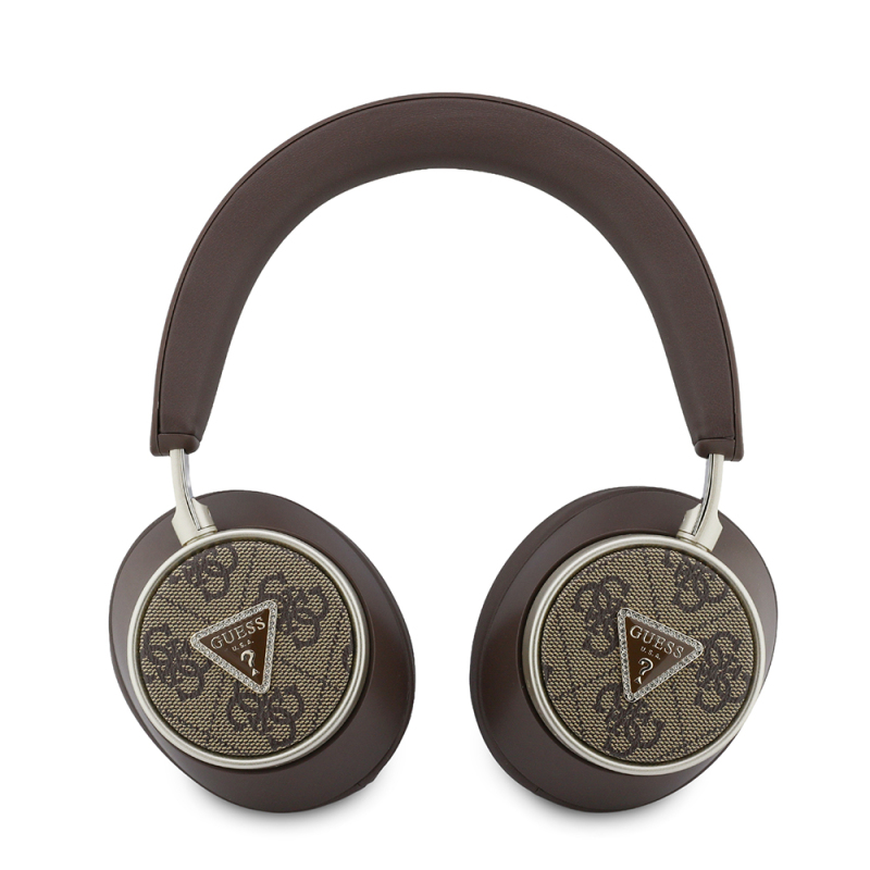 Guess Orjinal Lisanslı ENC Özellikli 4G Desenli Taşlı Üçgen Logolu Kulak Üstü Bluetooth Kulaklık - 3