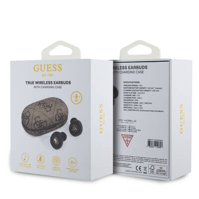 Guess Orjinal Lisanslı Klasik Metal Yazı Logolu TWS Kulak İçi Bluetooth Kulaklık - 11