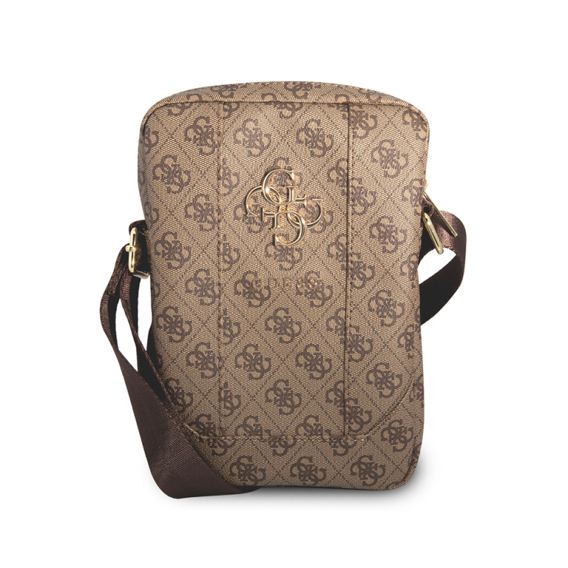 Guess Orjinal Lisanslı Metal Logolu Fermuarlı 8 inç Çapraz Askılı Tablet Çantası - 3
