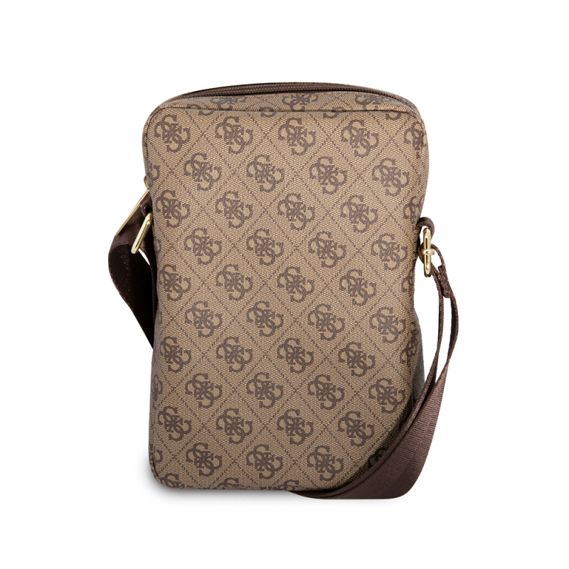 Guess Orjinal Lisanslı Metal Logolu Fermuarlı 8 inç Çapraz Askılı Tablet Çantası - 4