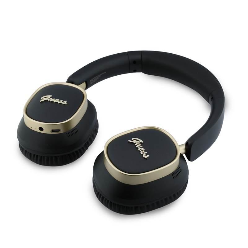 Guess Orjinal Lisanslı Metal Yazı Logolu Kulak Üstü Kulaklık ve Speaker Hoparlör 2in1 Set - 6