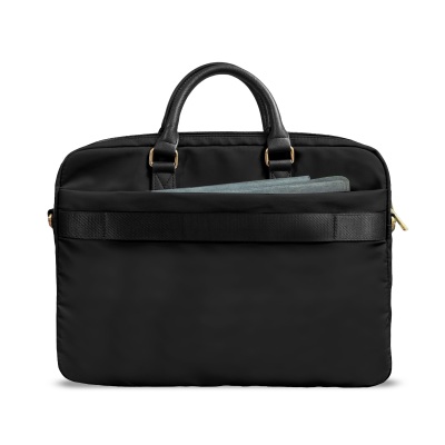 Guess Orjinal Lisanslı Naylon Kumaş Metal Üçgen Logolu Omuz Askılı 15-16 inç Laptop Çantası - 2