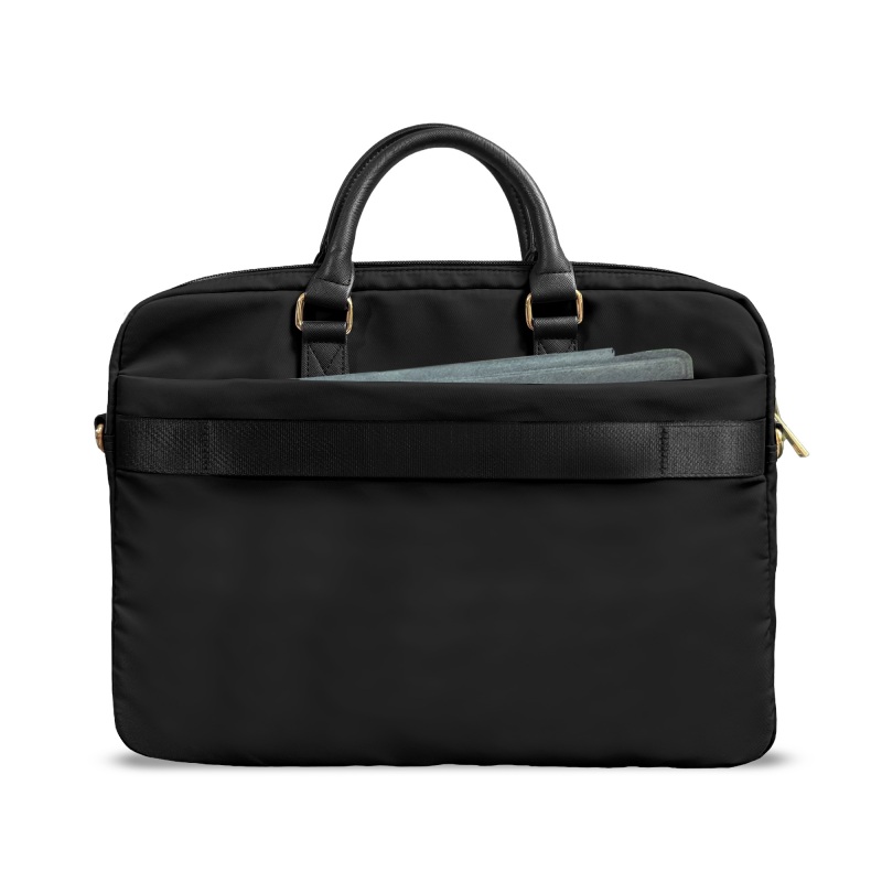 Guess Orjinal Lisanslı Naylon Kumaş Metal Üçgen Logolu Omuz Askılı 15-16 inç Laptop Çantası - 2