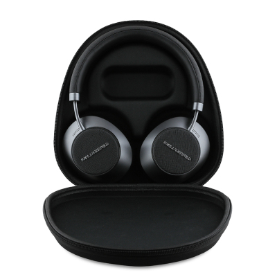 Karl Lagerfeld Orjinal Lisanslı ANC/ENC Özellikli KL Yazı Logolu Saffiano Serisi Kulak Üstü Bluetooth Kulaklık v5.3 - 5