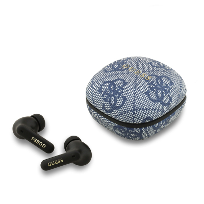 Guess Orjinal Lisanslı PU 4G Desenli Klasik Metal Yazı Logolu TWS Kulak İçi Bluetooth Kulaklık - 2