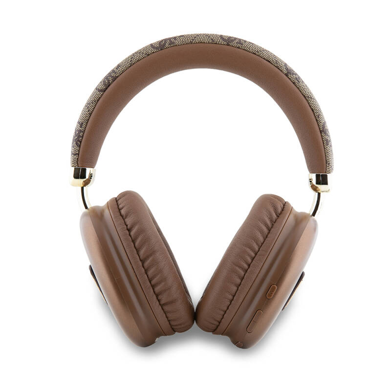 Guess Orjinal Lisanslı PU 4G Desenli Üçgen Logolu Kulak Üstü Bluetooth Kulaklık - 6