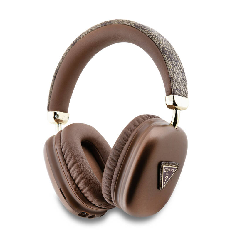 Guess Orjinal Lisanslı PU 4G Desenli Üçgen Logolu Kulak Üstü Bluetooth Kulaklık - 7