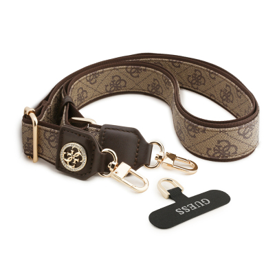 Guess Orjinal Lisanslı Taşlı 4G Metal Logolu Çapraz Vücut Telefon Askı Kayışı 150cm - 5