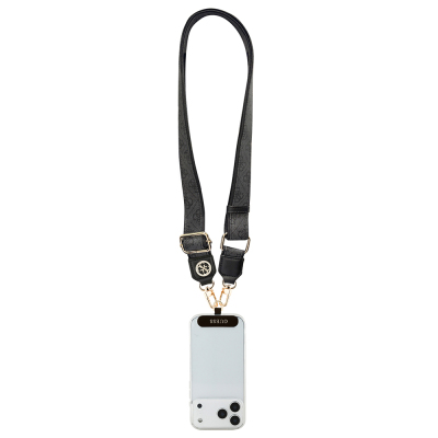 Guess Orjinal Lisanslı Taşlı 4G Metal Logolu Çapraz Vücut Telefon Askı Kayışı 150cm - 10