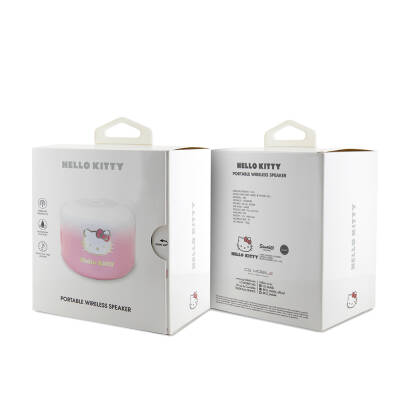 Hello Kitty Renk Geçişli Elektroplating Logolu Parmak Tutamaçlı Mini Bluetooth Speaker Hoparlör - 4