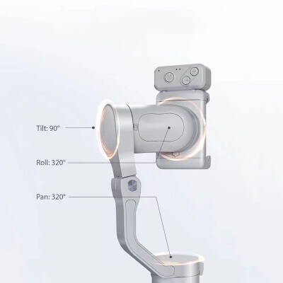 Hohem iSteady XE 3-Axis Handheld Gimbal Stabilizer with LED Lighting Mount - 9