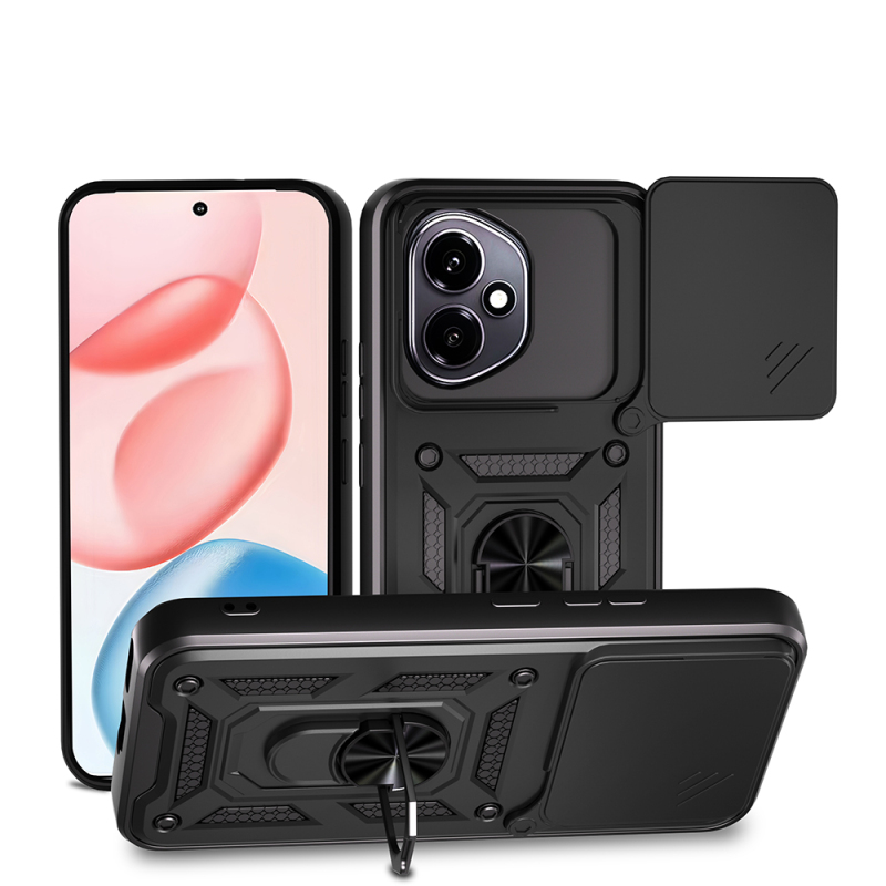 Honor 400 Case Magnetic Stand Camera Protection Zore Sliding Vega Cover - 2