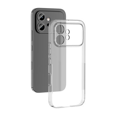 Honor 600 5G Camera Protected M-Safe Charging Transparent Zore London Hard PC Case - 1
