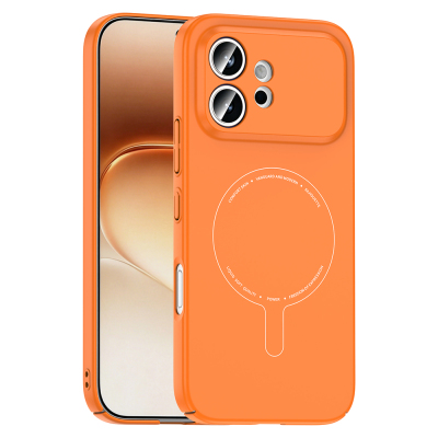 Honor 600 5G Case with M-Safe Charging Feature and Camera Protection - Zore Elio Hard PC Cover - 1