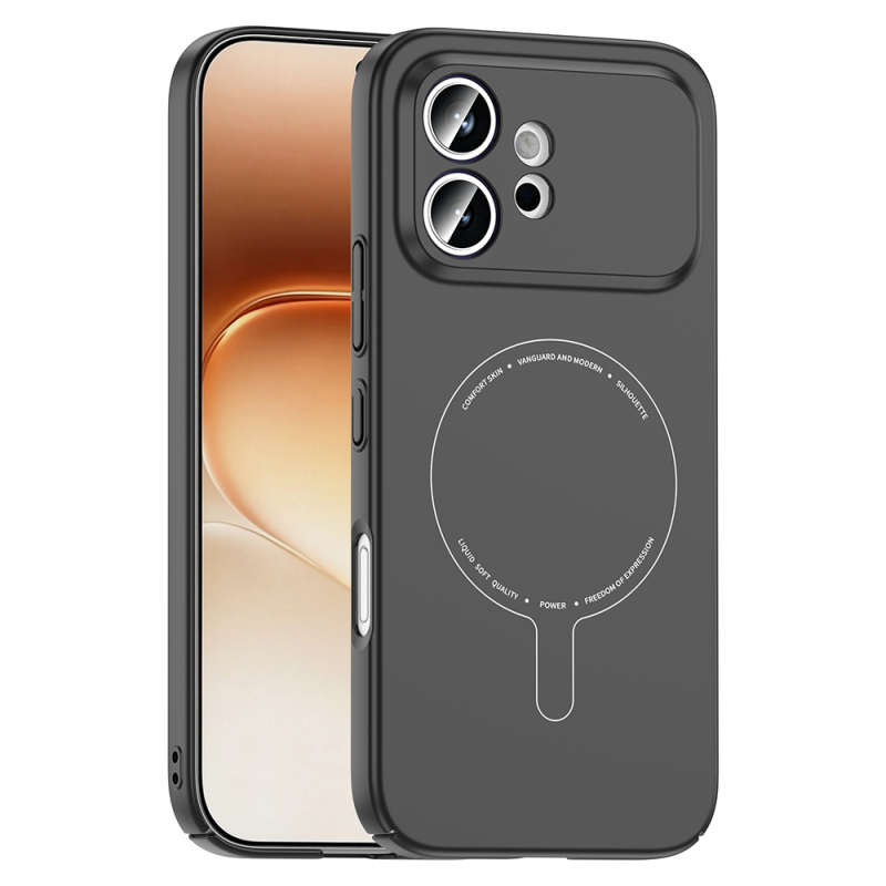 Honor 600 5G Case with M-Safe Charging Feature and Camera Protection - Zore Elio Hard PC Cover - 2