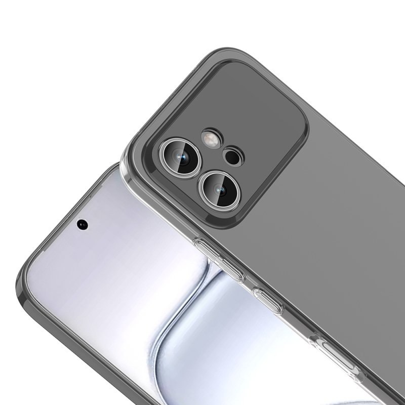 Honor 600 5G Kamera Korumalı M-Safe Şarj Özellikli Şeffaf Zore London Sert PC Kapak - 3