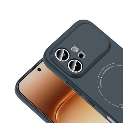 Honor 600 5G Kılıf M-Safe Şarj Özellikli Kamera Korumalı Zore Elio Sert PC Kapak - 9
