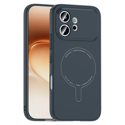 Honor 600 5G Kılıf M-Safe Şarj Özellikli Kamera Korumalı Zore Elio Sert PC Kapak - 3