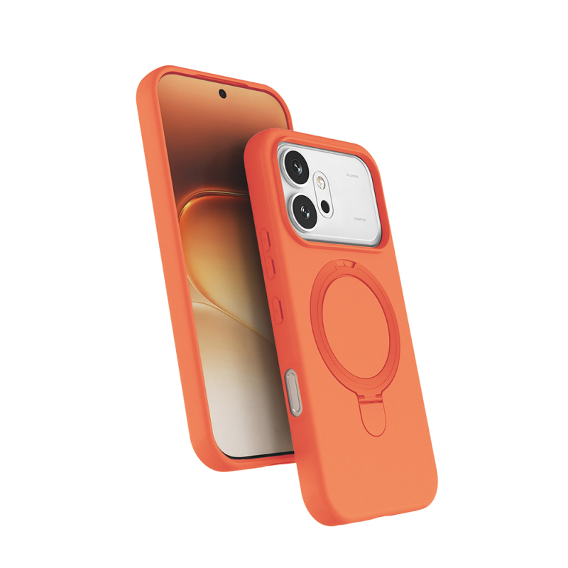 Honor 600 5G Kılıf M-safe Şarj Özellikli Standlı Zore Samara Kapak - 3