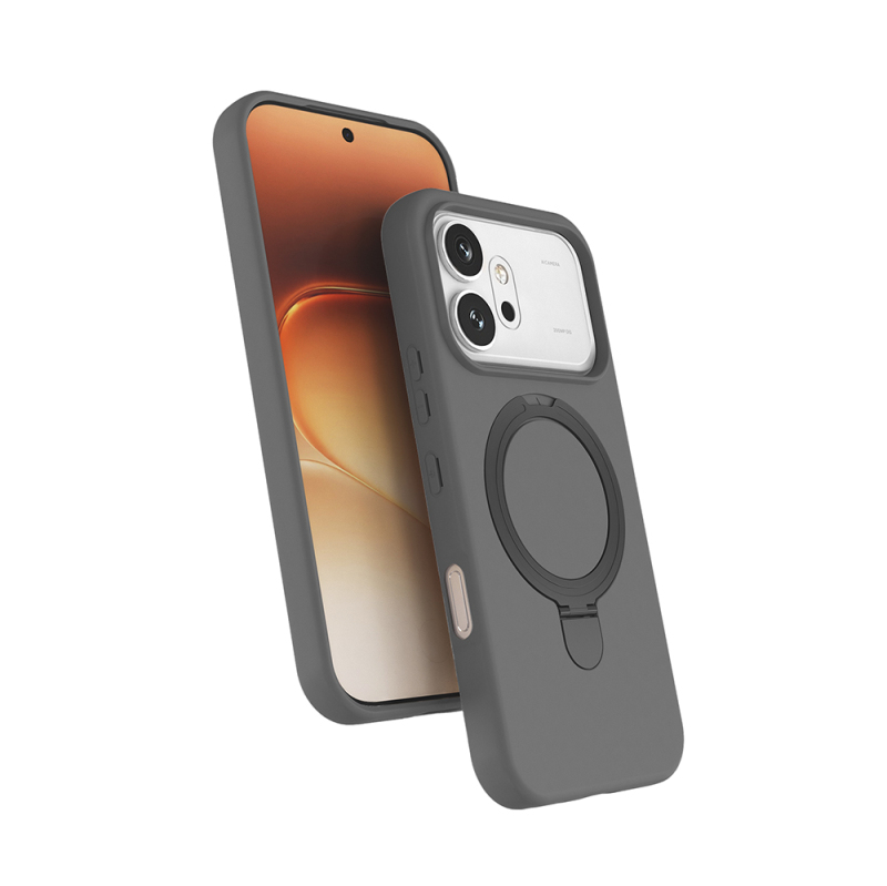 Honor 600 5G Kılıf M-safe Şarj Özellikli Standlı Zore Samara Kapak - 4