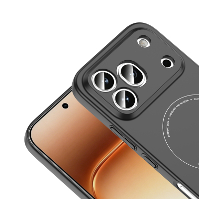 Honor 600 Pro 5G Case with M-Safe Charging and Camera Protection - Zore Elio Hard PC Cover - 9