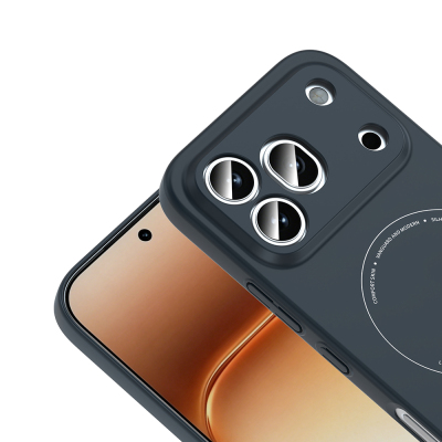 Honor 600 Pro 5G Kılıf M-Safe Şarj Özellikli Kamera Korumalı Zore Elio Sert PC Kapak - 7