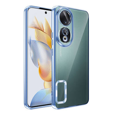 Honor 90 Kılıf Kamera Korumalı Logo Gösteren Zore Omega Kapak - 1