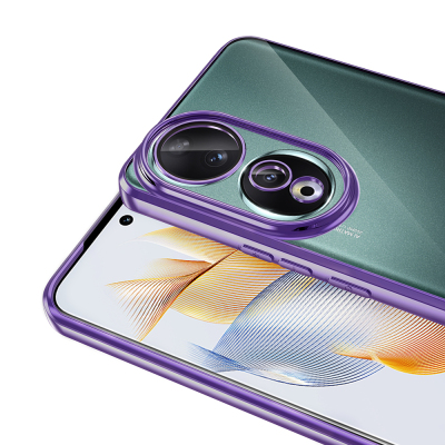 Honor 90 Kılıf Kamera Korumalı Logo Gösteren Zore Omega Kapak - 24