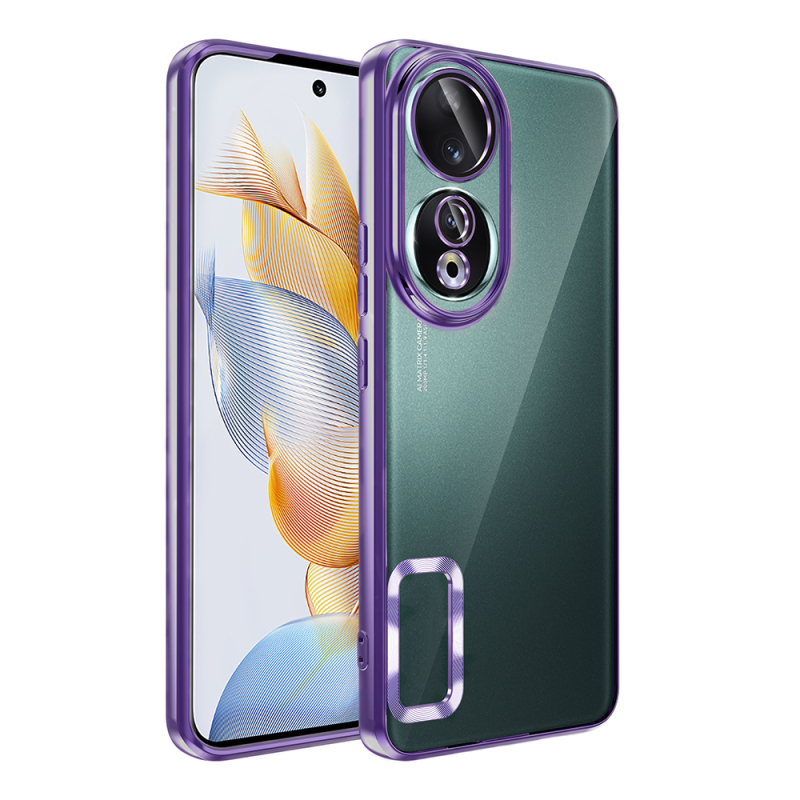 Honor 90 Kılıf Kamera Korumalı Logo Gösteren Zore Omega Kapak - 9
