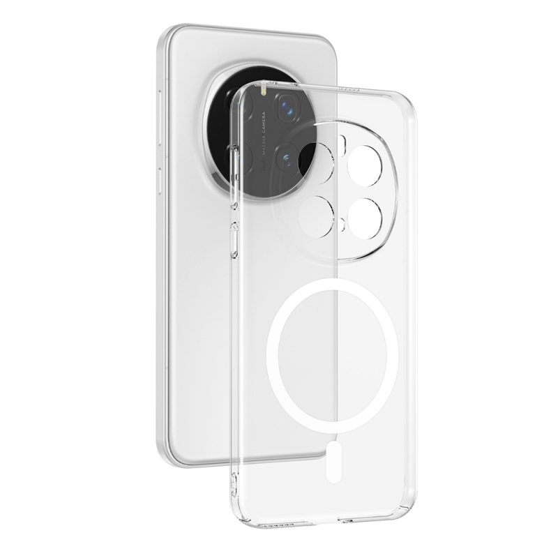 Honor Magic 7 Pro Kamera Korumalı M-Safe Şarj Özellikli Şeffaf Zore London Sert PC Kapak - 1