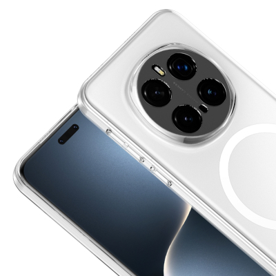 Honor Magic 7 Pro Kamera Korumalı M-Safe Şarj Özellikli Şeffaf Zore London Sert PC Kapak - 3