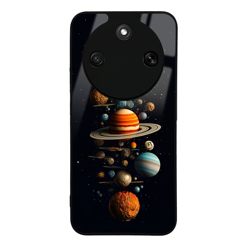 Honor Magic 8 Lite 5G Case with Camera Protection, Patterned Zore Lusi Cover - 5