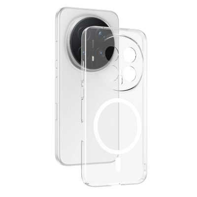 Honor Magic 8 Pro Kamera Korumalı M-Safe Şarj Özellikli Şeffaf Zore London Sert PC Kapak - 1