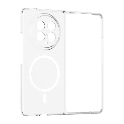Honor Magic V6 Camera Protected M-Safe Charging Feature Transparent Zore London Hard PC Case - 1
