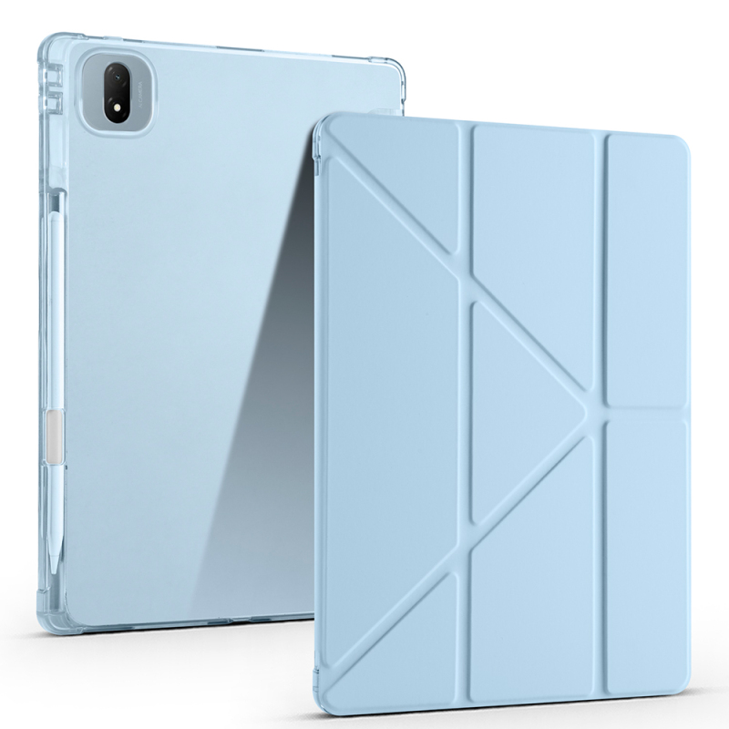 Honor MagicPad 2 Kılıf Zore Tri Folding Kalem Bölmeli Standlı Kılıf - 3
