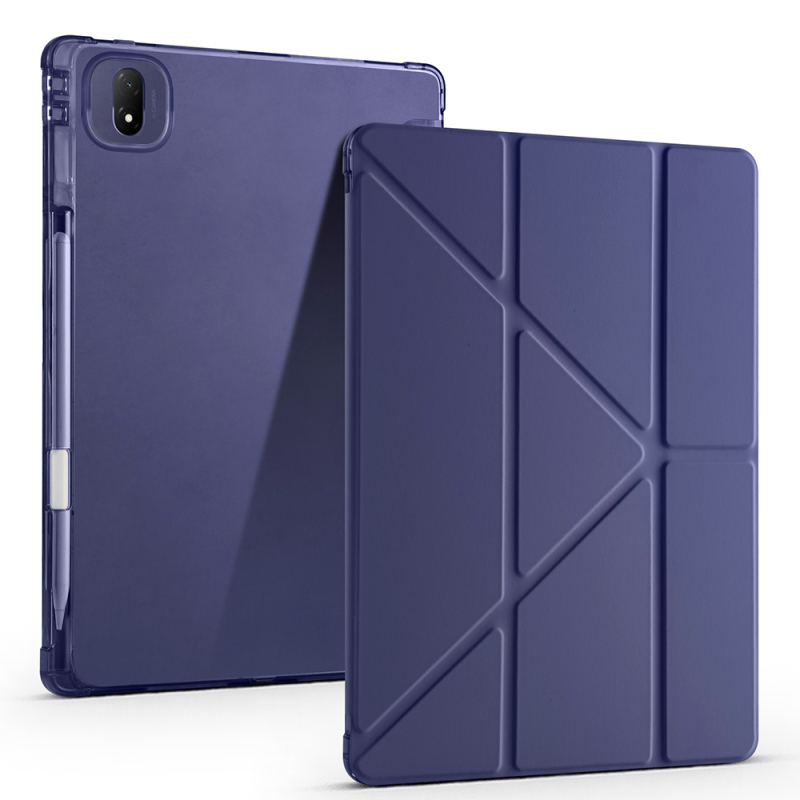 Honor MagicPad 2 Kılıf Zore Tri Folding Kalem Bölmeli Standlı Kılıf - 4