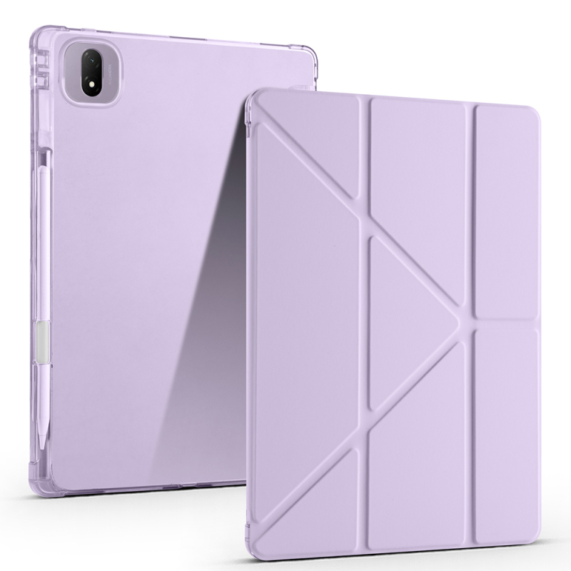 Honor MagicPad 2 Kılıf Zore Tri Folding Kalem Bölmeli Standlı Kılıf - 6