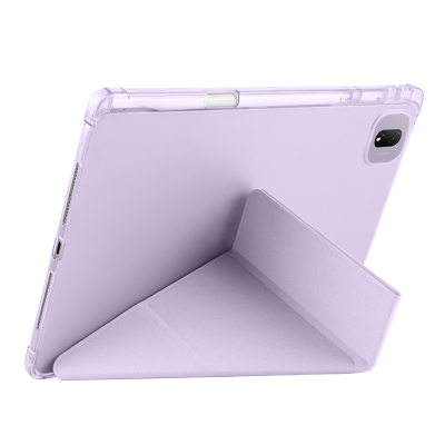 Honor MagicPad 2 Kılıf Zore Tri Folding Kalem Bölmeli Standlı Kılıf - 11