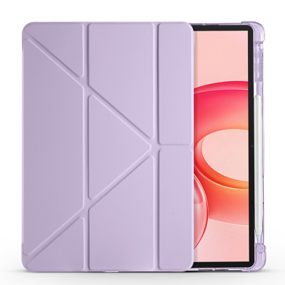 Honor Pad 10 12.1 Case Zore Tri Folding Stand Case with Pen Compartment - 12