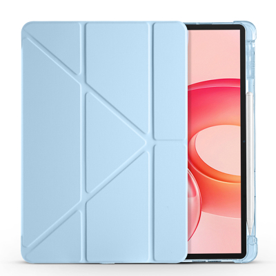 Honor Pad 10 12.1 Kılıf Zore Tri Folding Kalem Bölmeli Standlı Kılıf - 13