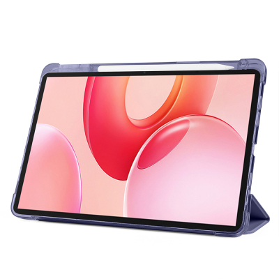 Honor Pad 10 12.1 Kılıf Zore Tri Folding Kalem Bölmeli Standlı Kılıf - 16