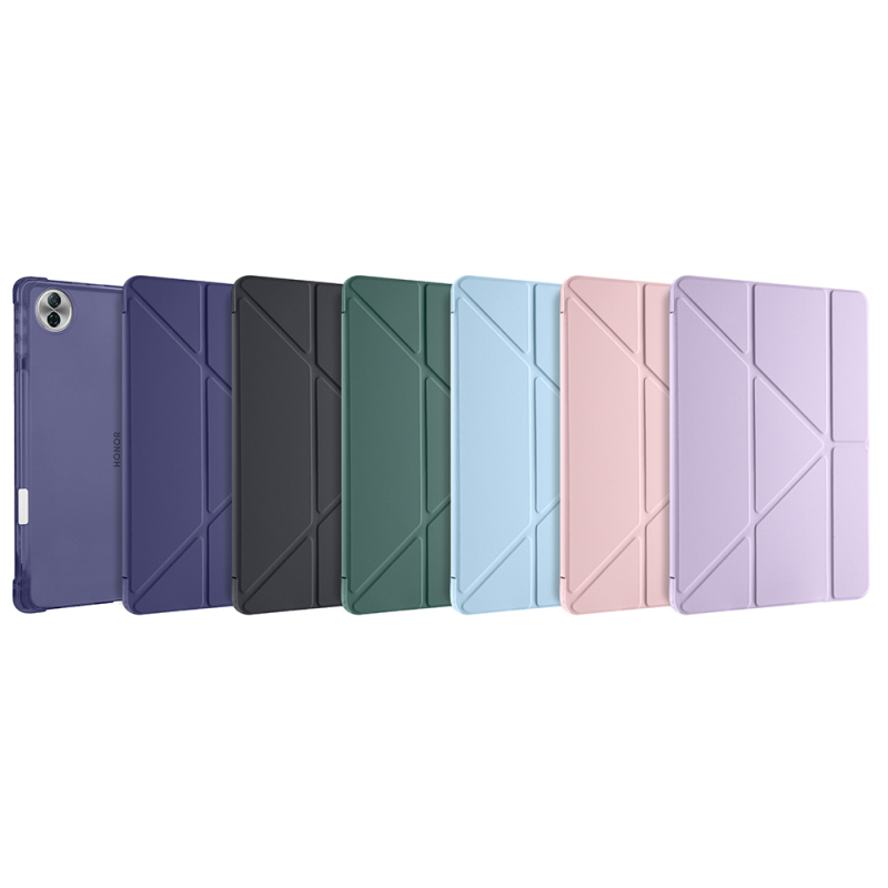 Honor Pad 10 12.1 Kılıf Zore Tri Folding Kalem Bölmeli Standlı Kılıf - 44