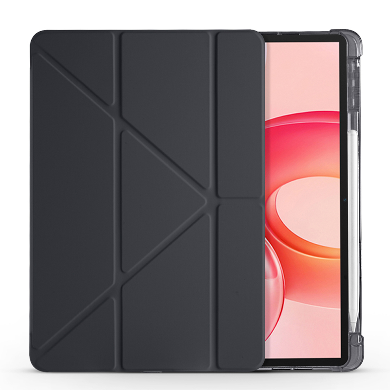 Honor Pad 10 12.1 Kılıf Zore Tri Folding Kalem Bölmeli Standlı Kılıf - 9
